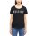 MUSTANG Damen T-Shirt 3er Pack - Alma, Baumwolle, Rundhals, Logo 2xWeiß/Schwarz XS
