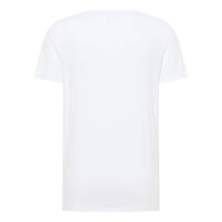 MUSTANG Herren T-Shirts, 4er Pack - Allen, Bio-Baumwolle, Single Jersey, Rundhals Weiß 2XL
