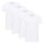 MUSTANG Herren T-Shirts, 4er Pack - Allen, Bio-Baumwolle, Single Jersey, Rundhals Weiß 2XL
