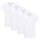 MUSTANG Men’s T-Shirts, 4-Pack - Amado, Organic Cotton, Single Jersey, V-Neck White S (Small)