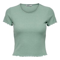 ONLY Damen T-Shirt - ONLEMMA SHORT TOP, Rundhals,...