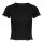 ONLY Women T-shirt - ONLEMMA SHORT TOP, round neck, cropped, ribbed, plain colour Black XS (X-Small)