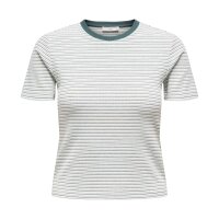 ONLY Damen T-Shirt - ONLLUPE STRIPE TEE, Kurzarm,...