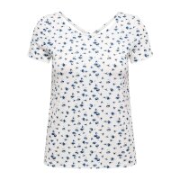 ONLY Women T-shirt - ONLBERA BACK LACE UP TO, round neck,...