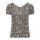 ONLY Damen T-Shirt - ONLBERA BACK LACE UP TO, Rundhals, Viskose Schwarz/Beige S