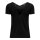 ONLY Damen T-Shirt - ONLBERA BACK LACE UP TO, Rundhals, Viskose Schwarz XS