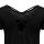 ONLY Damen T-Shirt - ONLBERA BACK LACE UP TO, Rundhals, Viskose Schwarz XS