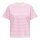 ONLY Damen T-Shirt - ONLLIVINA LIFE STRIPE TEE, Kurzarm, Rundhals, Streifen Weiß/Rosa XS