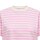 ONLY Damen T-Shirt - ONLLIVINA LIFE STRIPE TEE, Kurzarm, Rundhals, Streifen Weiß/Rosa XS