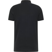 MUSTANG Mens Polo Shirt pack of two - Palco, Organic Cotton, Knit Piqué, Solid Color Black M (Medium)