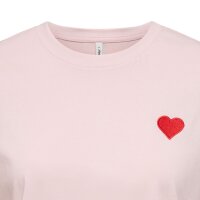 ONLY Women T-shirt - ONLBRIANNA LIFE O-NECK TOP BOX, round neck, cropped, regular fit, cotton Light pink XS (X-Small)