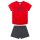 Sanetta Girls Pyjamas, short - teens, Kiss, single jersey, cotton Black/Red 140