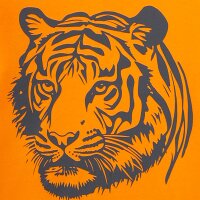 Sanetta Boys Pyjamas, short - Kids, Tiger, Pyjamas, Single Jersey Orange/Black 116