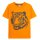 Sanetta Jungen Schlafanzug, kurz - Kids, Tiger, Pyjama, Single Jersey Orange/Schwarz 116