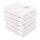 TOM TAILOR Guest Towel, Pack of 6 - Colour Bath Guest Towel, Terry Cloth, Cotton White 30x50cm