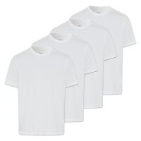 Brax Mens T-Shirts, 4-Pack - ‘Tim’ Hi-Flex, Round Neck, Cotton Blend Withe XL (X-Large)