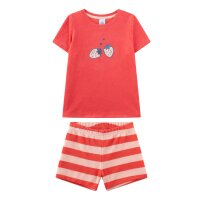 Sanetta Girls Pyjamas, short - Kids, strawberry, terry cloth, pyjamas Orange/Beige 140