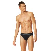 UNCOVER by SCHIESSER Herren Slips, 10er Pack - Rio-Slip, Single Jersey, einfarbig Schwarz L