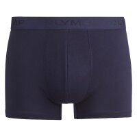 OLYMP Mens Boxer Shorts, 6-Pack - Trunks, Cotton Stretch, Logo, Plain Blue M (Medium)