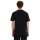 ellesse Men T-shirt - PRADO 2, short sleeves, round neck, logo print, cotton, Plain colour Black M (Medium)