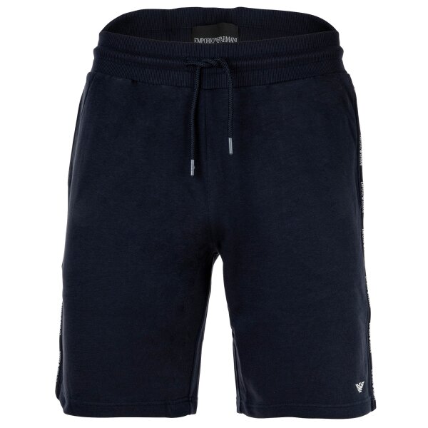 EMPORIO ARMANI Herren Sweatshorts - BASIC TERRY, Bermuda, Baumwoll-Mix Blau M