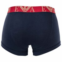 EMPORIO ARMANI Herren Trunks, 3er Pack - BOLD MONOGRAM, Shorts, Stretch Cotton Blau/Rot/Beige M