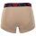EMPORIO ARMANI Herren Trunks, 3er Pack - BOLD MONOGRAM, Shorts, Stretch Cotton Blau/Rot/Beige M