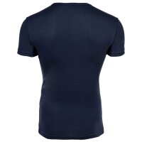 EMPORIO ARMANI Mens T-Shirt, 2-Pack - BOLD MONOGRAM, Short Sleeve, Round Neck, Stretch Cotton White/Blue M (Medium)
