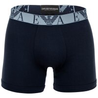EMPORIO ARMANI Mens Boxer Shorts, 3 Pack - BOLD MONOGRAM, Boxer, Stretch Cotton Blue M (Medium)