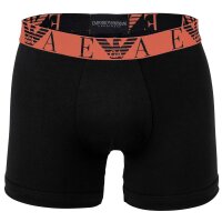 EMPORIO ARMANI Herren Boxershorts, 3er Pack - BOLD MONOGRAM, Boxer, Stretch Cotton Schwarz M