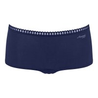 Sloggi ladies panties, 6-pack - GO Crush Short C6P, pants, stretch cotton Black/Blue XS (X-Small)