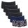 Sloggi Damen Pantys, 6er Pack - GO Crush Short C6P, Unterhose, Stretch-Baumwolle Schwarz/Blau XS