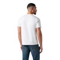 Levis Mens T-Shirt - Original Housemark Tee, V-Neck, Cotton White L (Large)