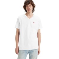 Levis Mens T-Shirt - Original Housemark Tee, V-Neck, Cotton White XL (X-Large)