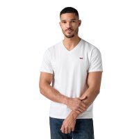Levis Mens T-Shirt - Original Housemark Tee, V-Neck, Cotton White XL (X-Large)