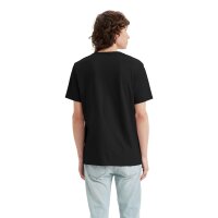 Levis Herren T-Shirt - Original Housemark Tee, V-Ausschnitt, Baumwolle Schwarz L