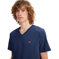 Levis Herren T-Shirt - Original Housemark Tee, V-Ausschnitt, Baumwolle Dunkelblau M
