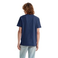 Levis Mens T-Shirt - Original Housemark Tee, V-Neck, Cotton Dark Blue M (Medium)