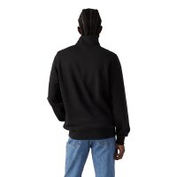 Levis Herren Sweatshirt mit Zip-Kragen - Original Housemark 1/4 Zip, Stehkragen, Baumwolle Schwarz M