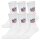 NFL Unisex Socken, 6er Pack - NFL Shield 6Pack Crew Socks, Logo, Baumwollmischung Weiß 39-42