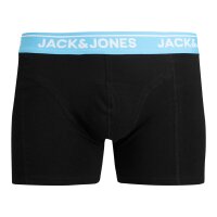 JACK&JONES Herren Boxershorts, 10er Pack - JACTHEODORE SOLID TRUNKS 10 PACK, Trunks, Baumwoll-Stretch Schwarz/Blau/Orange S