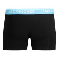 JACK&JONES Herren Boxershorts, 10er Pack - JACTHEODORE SOLID TRUNKS 10 PACK, Trunks, Baumwoll-Stretch Schwarz/Blau/Orange S