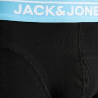 JACK&JONES Herren Boxershorts, 10er Pack - JACTHEODORE SOLID TRUNKS 10 PACK, Trunks, Baumwoll-Stretch Schwarz/Blau/Orange S