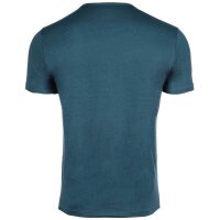 EMPORIO ARMANI mens T-shirt, 2-pack - ESSENTIAL LOGOLABEL, round neck, stretch cotton Dark blue/petrol M (Medium)