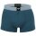 EMPORIO ARMANI Herren Trunks, 3er Pack - ESSENTIAL LOGOLABEL, Shorts, Stretch Cotton Tinte/Petrol/Weiß S