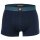 EMPORIO ARMANI Mens Trunks, 3-Pack - ESSENTIAL LOGOLABEL, Shorts, Stretch Cotton Ink/Petrol/White S (Small)