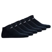EMPORIO ARMANI Mens Sneaker Socks, 6-Pack - CASUAL COTTON, Multipack, Logo Blue 39-42