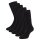 CINQUE Mens Socks, 5-Pack - Business Socks, Cotton Blend, Logo, Solid Color Black 39-42 (UK 6-8)