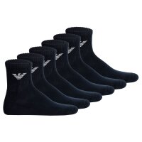 EMPORIO ARMANI Herren Quartersocken, 6er Pack - SPORTY SPONGE, Ankle Socks, One Size