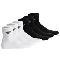 EMPORIO ARMANI Herren Quartersocken, 6er Pack - SPORTY SPONGE, Ankle Socks, One Size